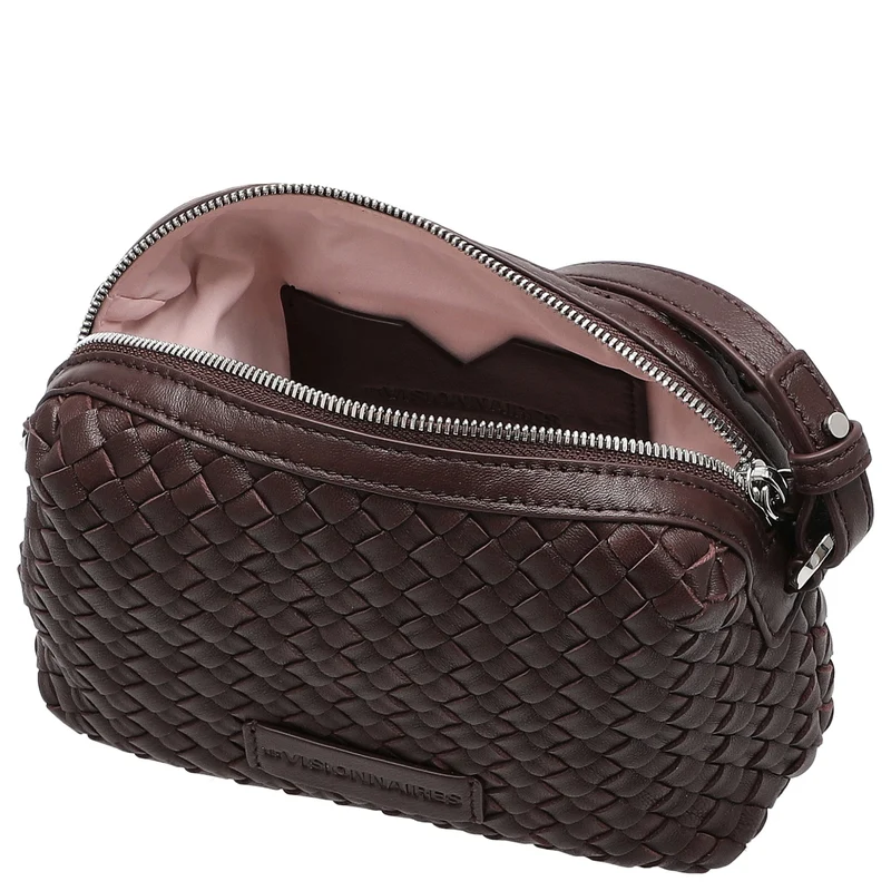 Les Visionnaires Lynn Weave Silky - Bolso bandolera (aubergine)