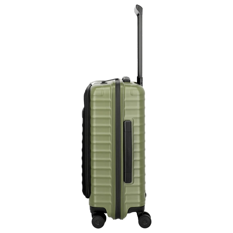 TITAN UPGRADE - Trolley de cabina con 4 ruedas S 55/23 cm mit Vortasche (forest green)