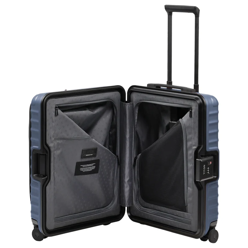 TITAN OVERSEAS - Trolley de cabina con 4 ruedas S 55/23cm mit Vortasche (midnight blue)
