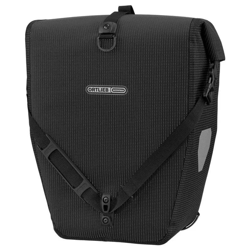 Ortlieb Back-Roller High-Vis QL3.1 - Bolsa trasera con cierre enrollable 42 cm (black reflective)
