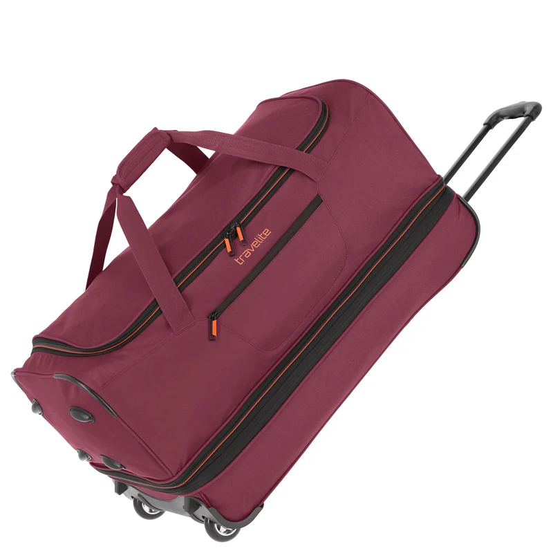 Travelite Basics - Bolsa de viaje con ruedas 98/119L 70 cm expandible (bordeaux)