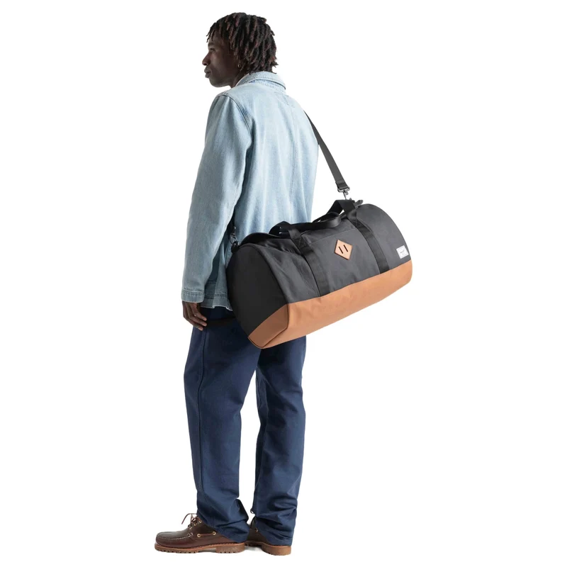 Herschel Heritage Duffle - Bolsa de viaje 52 cm (black/saddle brown)