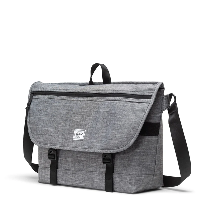 Herschel Cove Messenger - Bolso bandolera 16" 50 cm (raven crosshatch)