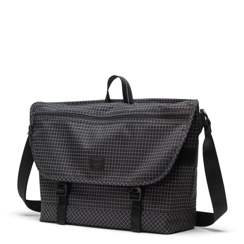 Herschel Cove Messenger - Bolso bandolera 16" 50 cm (grid-black)