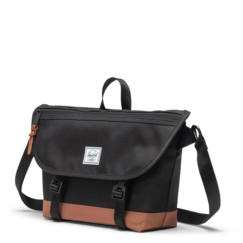 Herschel Cove Messenger - Bolso bandolera S 36 cm (black/saddle brown)