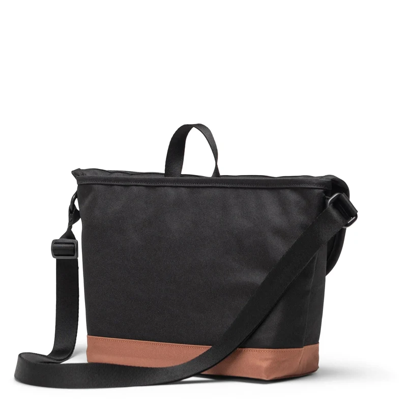 Herschel Cove Messenger - Bolso bandolera S 36 cm (black/saddle brown)