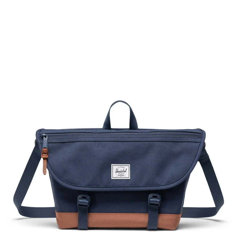 Herschel Cove Messenger - Bolso bandolera S 36 cm (navy/saddle brown)