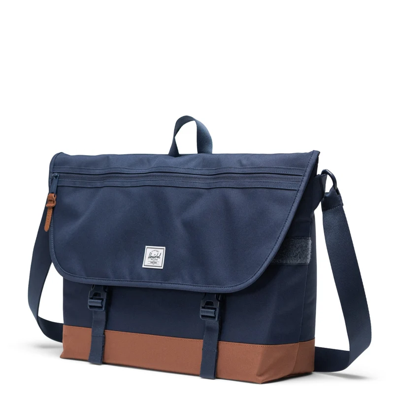 Herschel Cove Messenger - Bolso bandolera 16" 50 cm (navy/saddle brown)