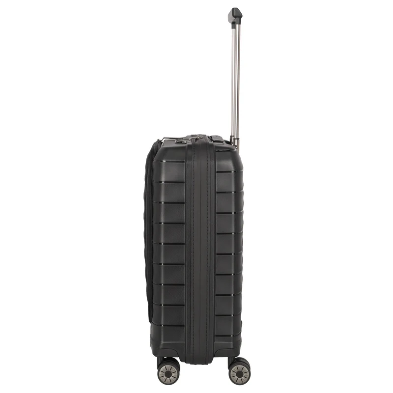 Travelite Mooby - Trolley de cabina con 4 ruedas y bolsillo delantero S 55 cm (black)