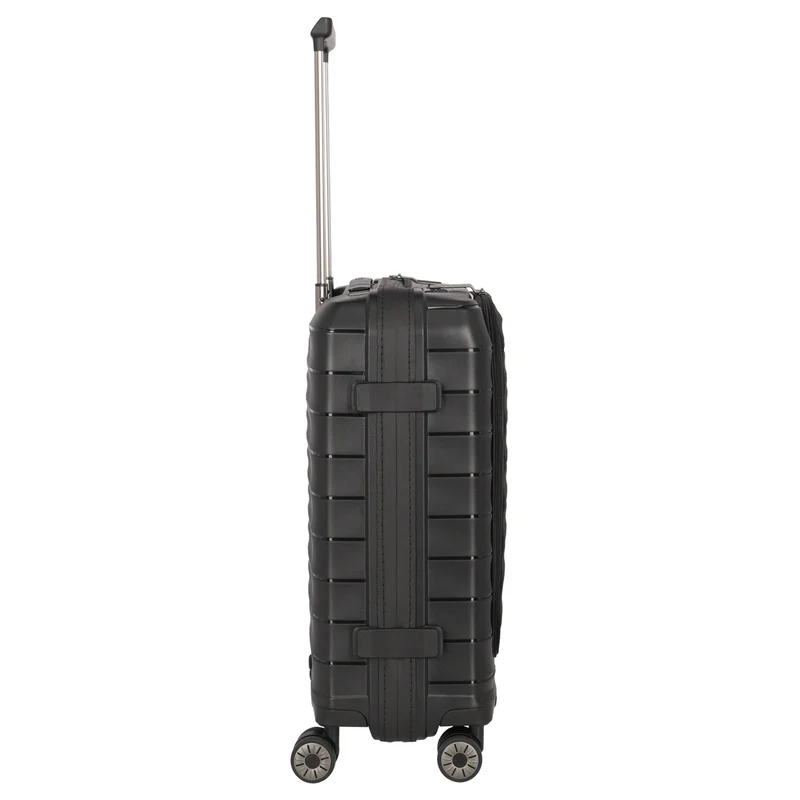Travelite Mooby - Trolley de cabina con 4 ruedas y bolsillo delantero S 55 cm (black)