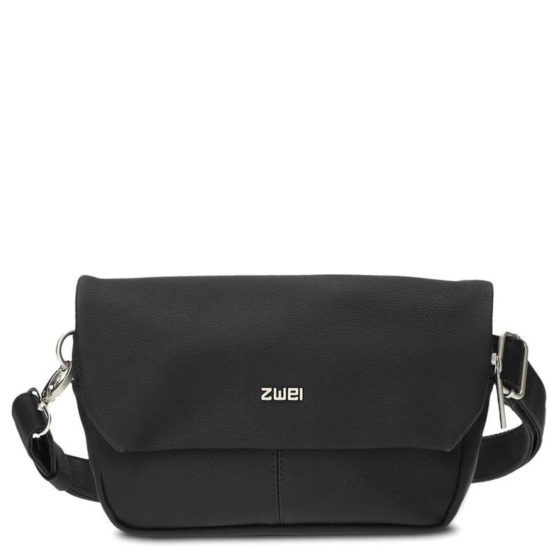 zwei Mademoiselle MH40 - Bolso bandolera/riñonera 25 cm (nubuk-black)