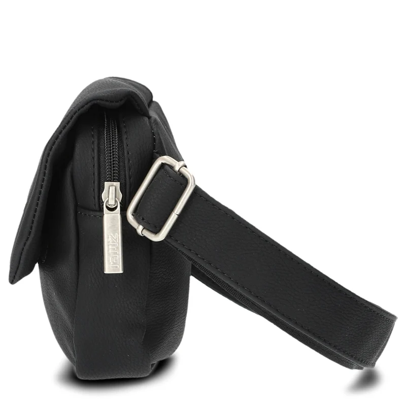 zwei Mademoiselle MH40 - Bolso bandolera/riñonera 25 cm (nubuk-black)
