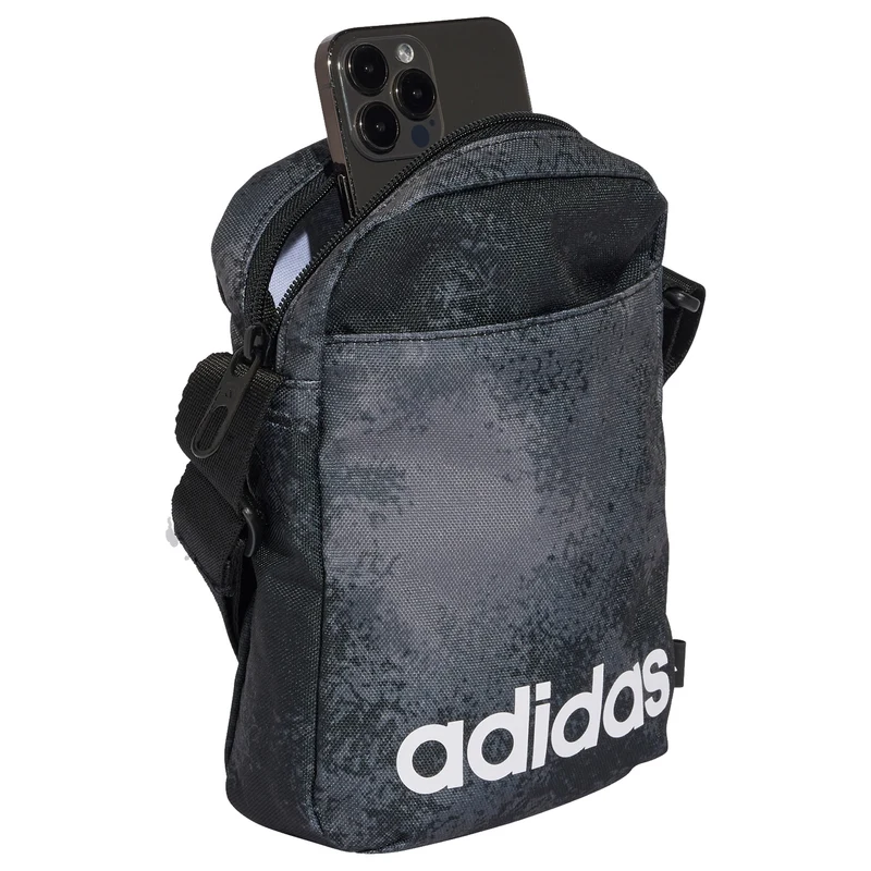 adidas Linear G - Bolso bandolera 21 cm (greyfiv/grey six/black/white)