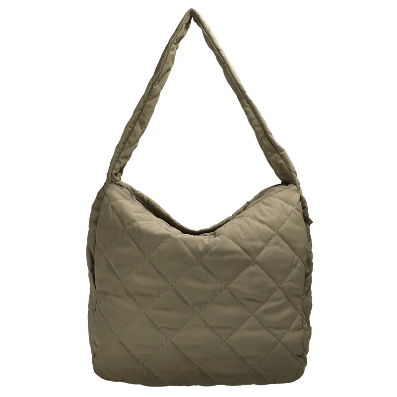 Seidenfelt Hetta Maxi Hobo - Bolso de hombro 42 cm (greige khaki)