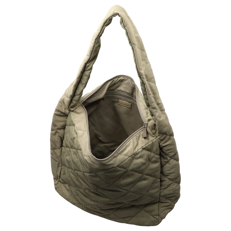 Seidenfelt Hetta Maxi Hobo - Bolso de hombro 42 cm (greige khaki)