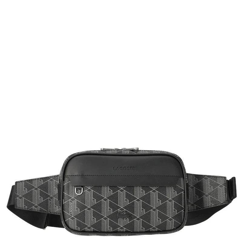 Lacoste The Blend - Riñonera 23 cm (monogram noir gris)