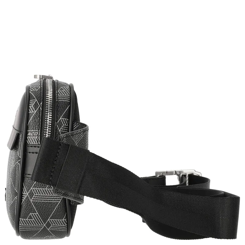 Lacoste The Blend - Riñonera 23 cm (monogram noir gris)