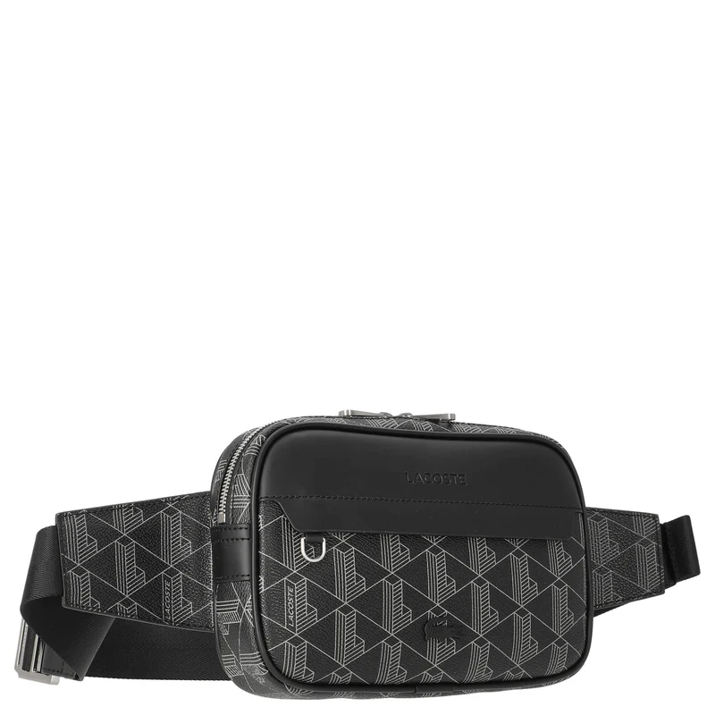 Lacoste The Blend - Riñonera 23 cm (monogram noir gris)