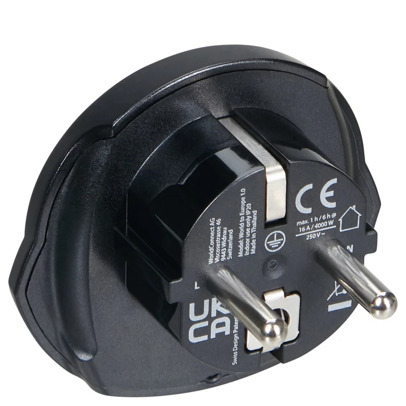 Samsonite World to Europe Adaptor - Adaptador de viaje (schwarz)