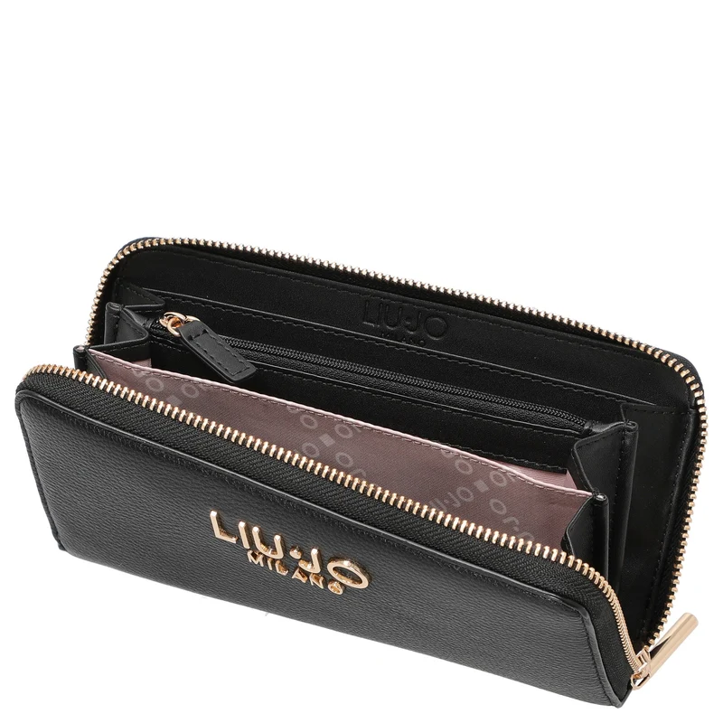 Liu Jo Caliwen XL Zip Around - Cartera 12cc 19 cm (nero)