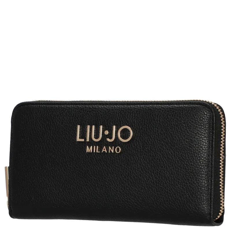 Liu Jo Caliwen XL Zip Around - Cartera 12cc 19 cm (nero)