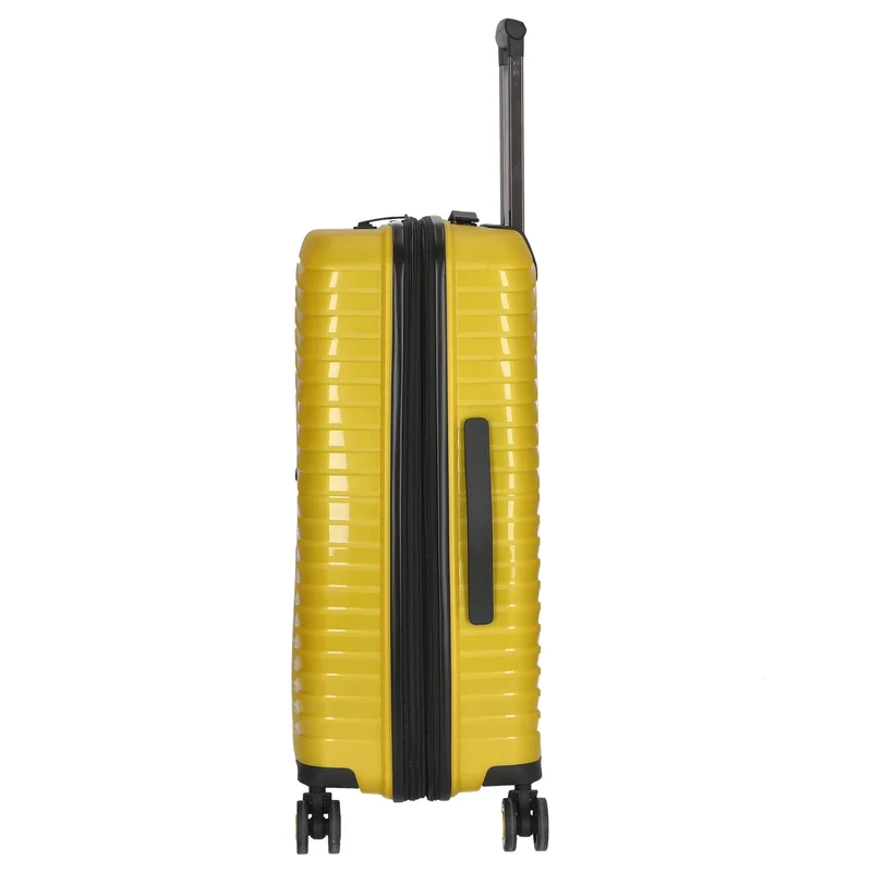 Stratic Bright+ - Trolley de 4 ruedas 66 cm M expandible (yellow gold)