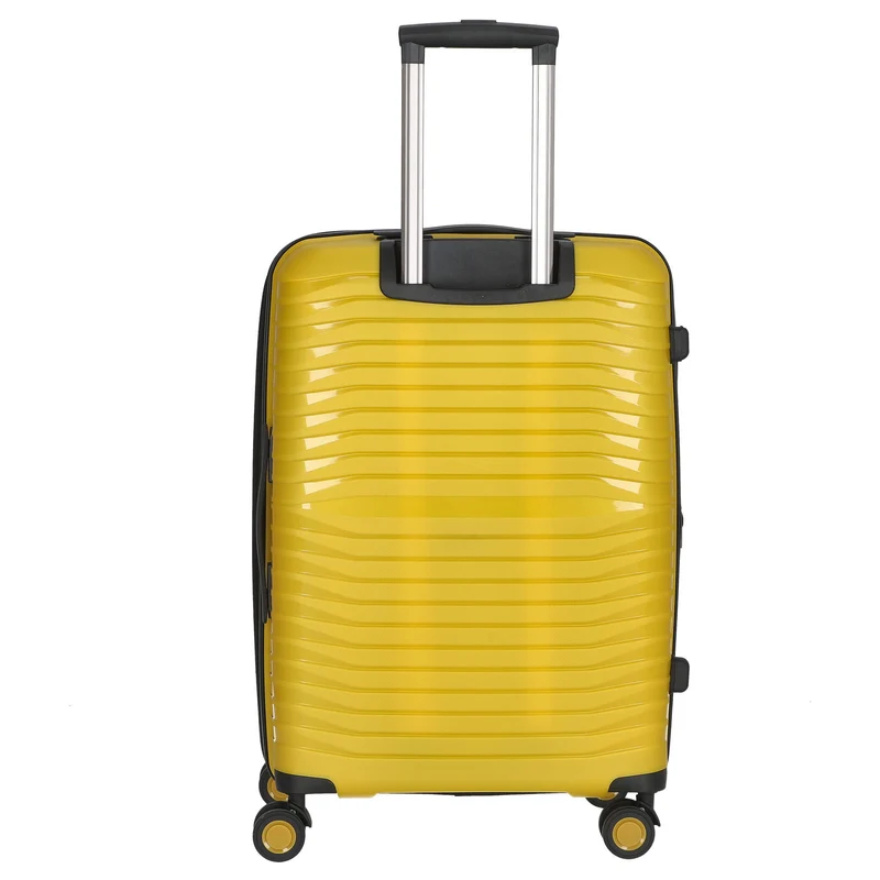 Stratic Bright+ - Trolley de 4 ruedas 66 cm M expandible (yellow gold)