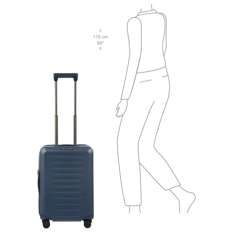 Porsche Design Roadster Hardcase - Trolley de cabina con 4 ruedas S 55 cm (dark blue)