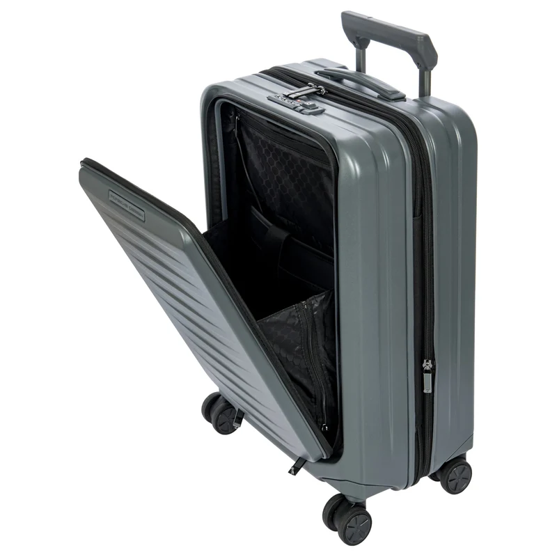 Porsche Design Roadster Hardcase - Trolley de cabina con 4 ruedas y bolsillo frontal S 55 cm (grey matt)