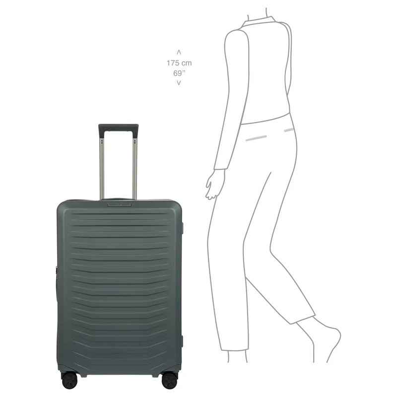 Porsche Design Roadster Hardcase - Trolley de 4 ruedas L 75 cm expandible (grey matt)