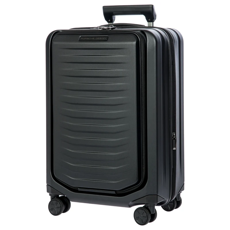 Porsche Design Roadster Hardcase - Trolley de cabina con 4 ruedas y bolsillo delantero S 55 cm (black matt)