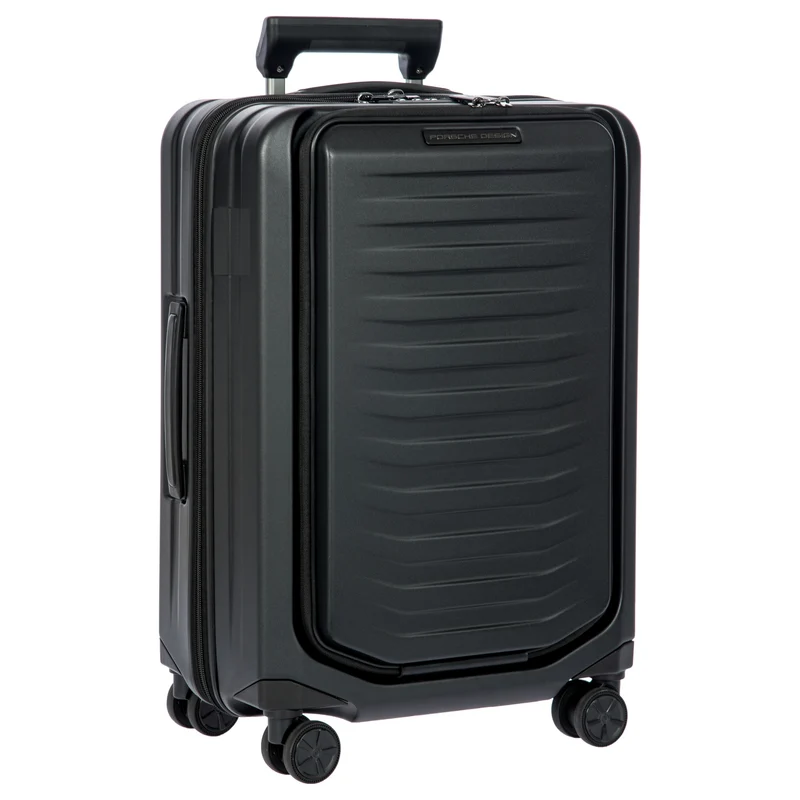 Porsche Design Roadster Hardcase - Trolley de cabina con 4 ruedas y bolsillo delantero S 55 cm (black matt)