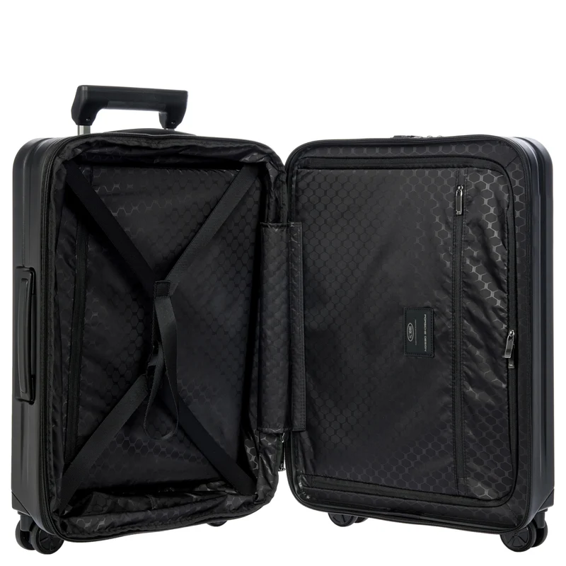 Porsche Design Roadster Hardcase - Trolley de cabina con 4 ruedas y bolsillo delantero S 55 cm (black matt)