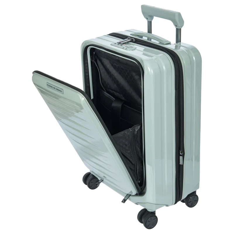Porsche Design Roadster Hardcase - Trolley de cabina con 4 ruedas y bolsillo frontal S 55 cm (chalk shiny)