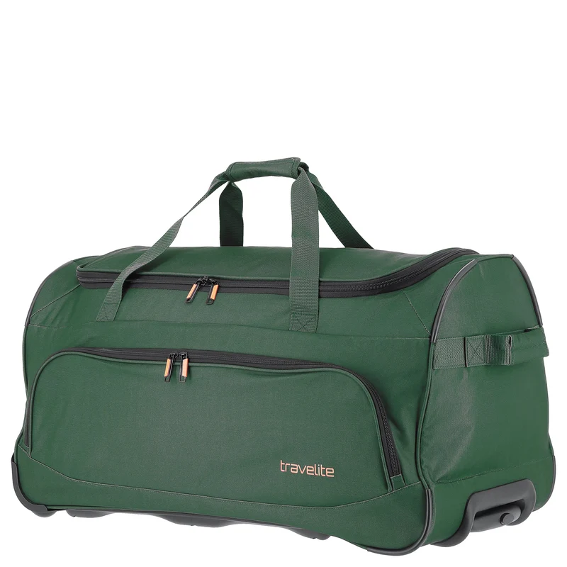Travelite Basics Fresh - Bolsa de viaje con ruedas 89L 71 cm (dunkelgrün)