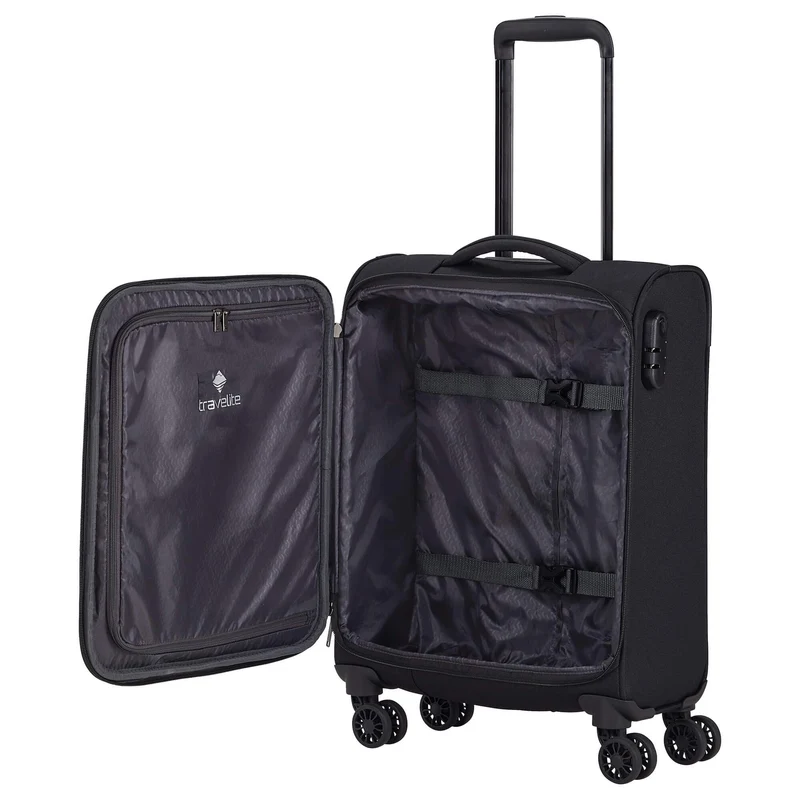 Travelite Chios - Trolley de cabina con 4 ruedas S 55 cm (schwarz)
