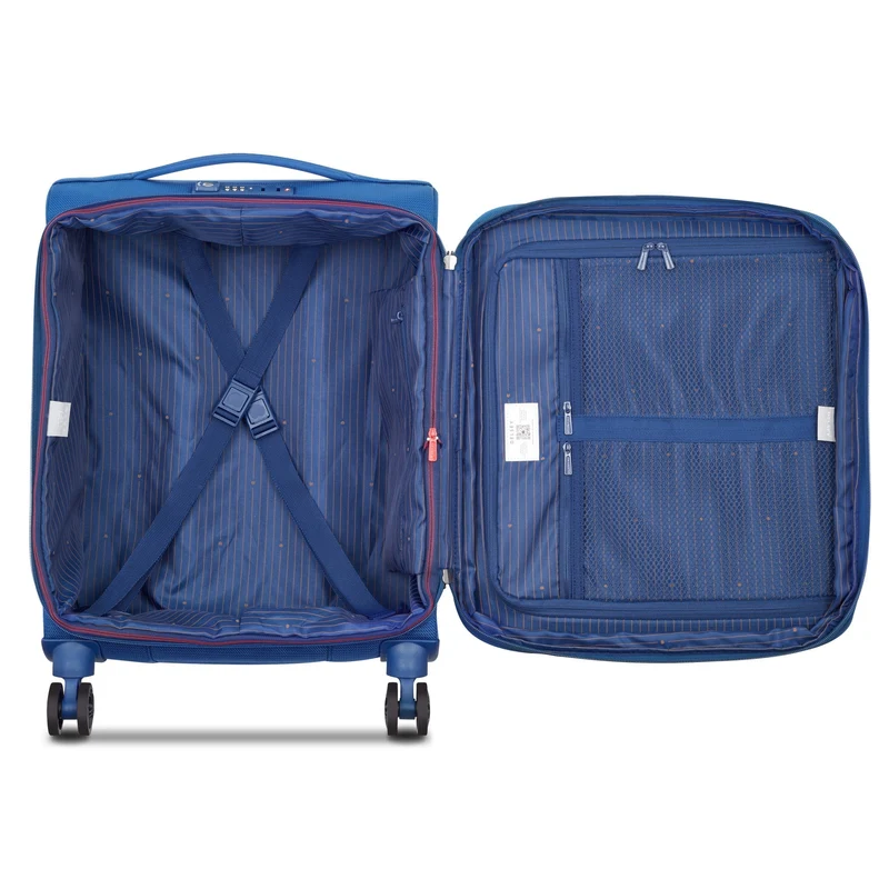 Delsey Paris Montmartre Air 2.0 - Trolley de cabina Slim Line S 55 cm (Farbe: blau)
