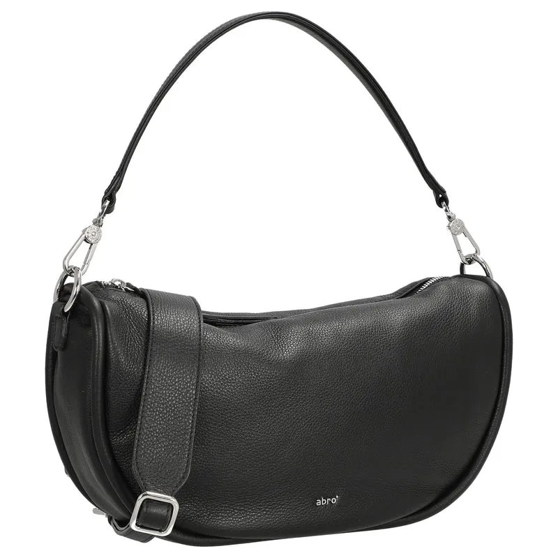 abro Willow Dalia - Bolso saco 36 cm (black/nickel)