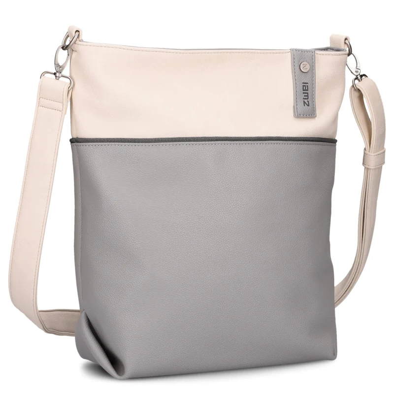 zwei Jana J12 - Bolso de hombro 33 cm (foggy)