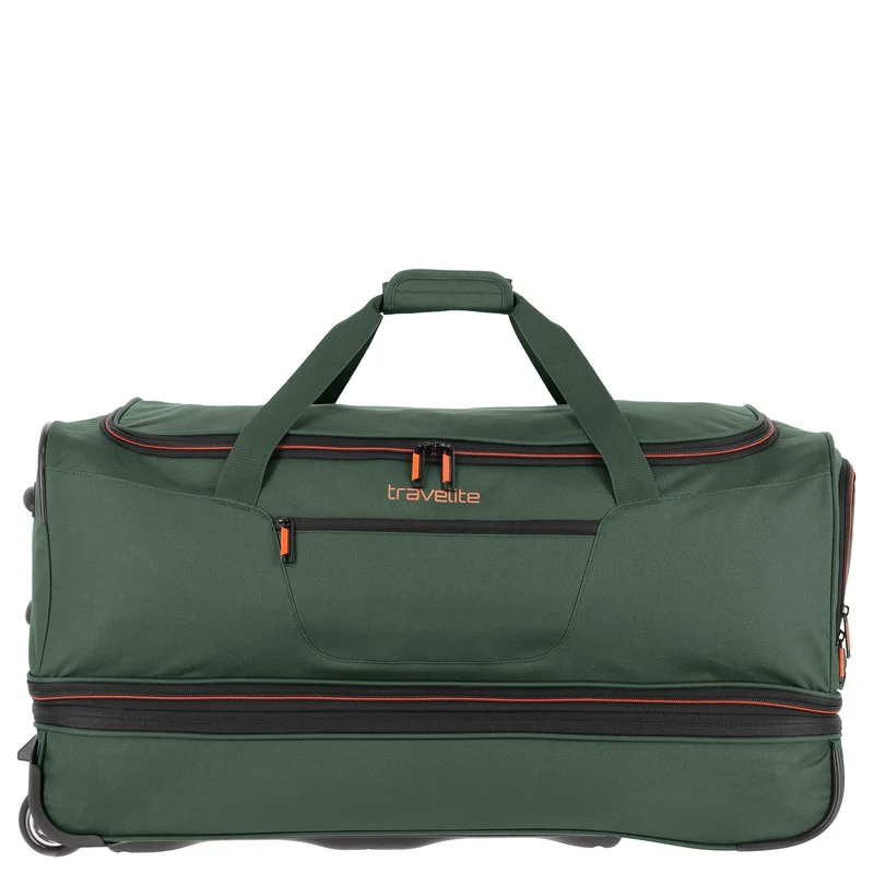 Travelite Basics - Bolsa de viaje con ruedas 98/119L 70 cm expandible (dunkelgrün)
