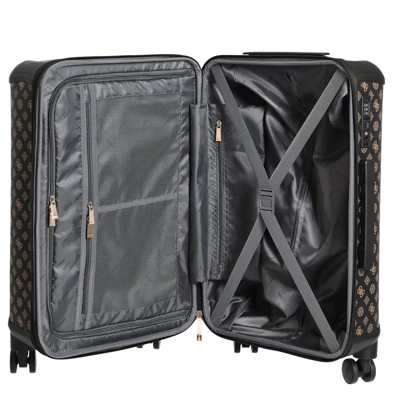 Guess Wilder 22 IN - Trolley de 4 ruedas 64 cm expandible (brown)
