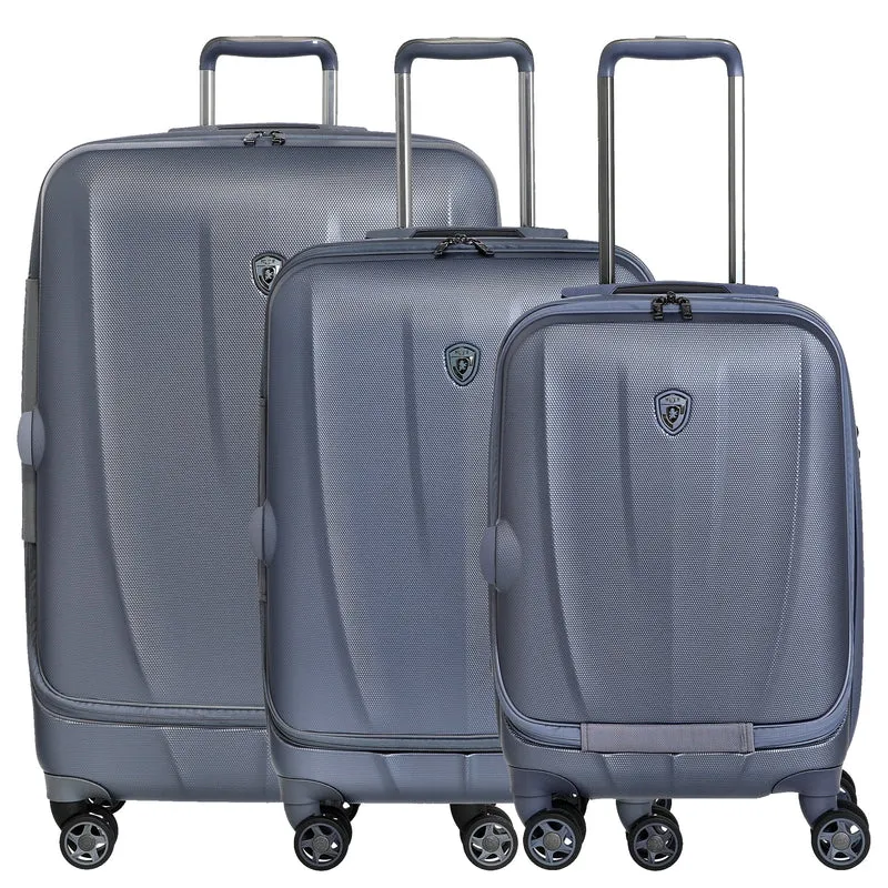 Heys Vantage Smart Access - Set de trolley con 4 ruedas 3 piezas ampliable (slate blue)