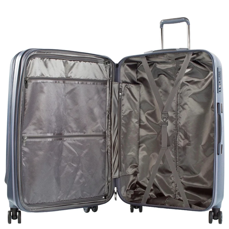 Heys Vantage Smart Access - Set de trolley con 4 ruedas 3 piezas ampliable (slate blue)