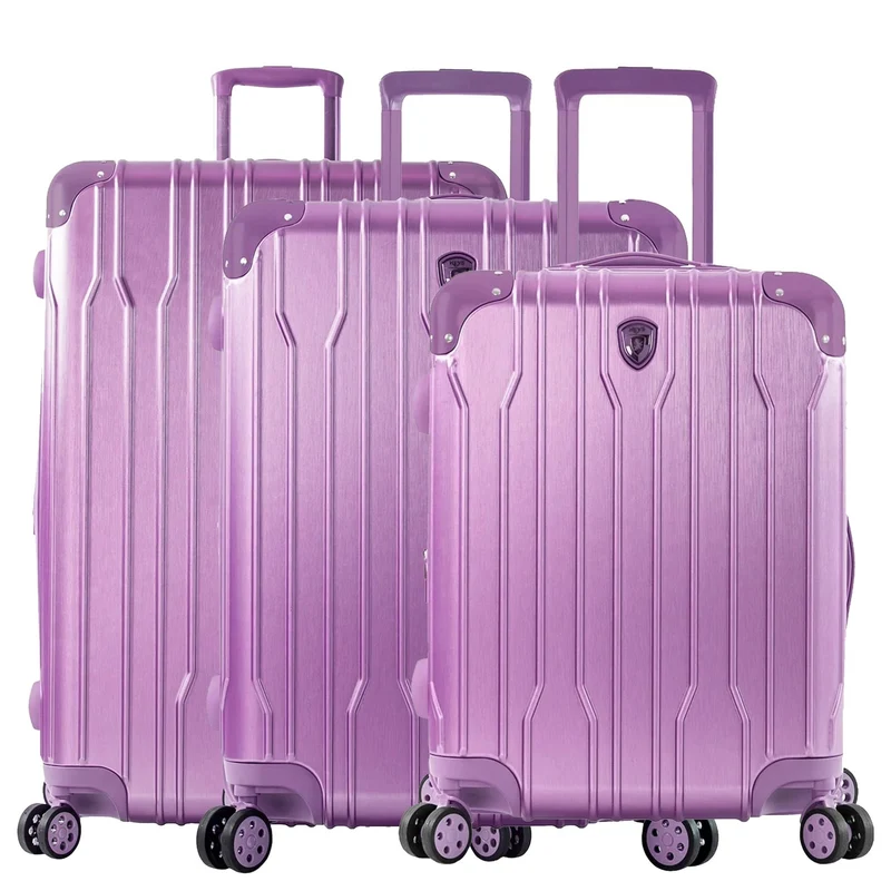 Heys Xtrak - Set de trolley con 4 ruedas 3 piezas extendido (lavender)