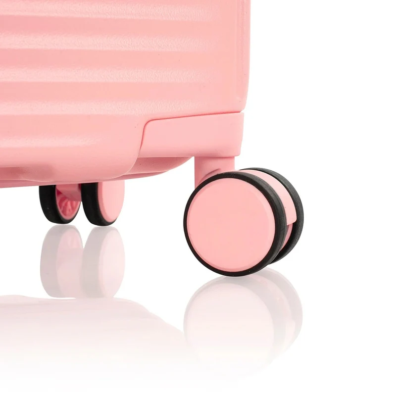 Heys Pastel - Set de trolley de 4 ruedas 3 piezas expandible (blush)