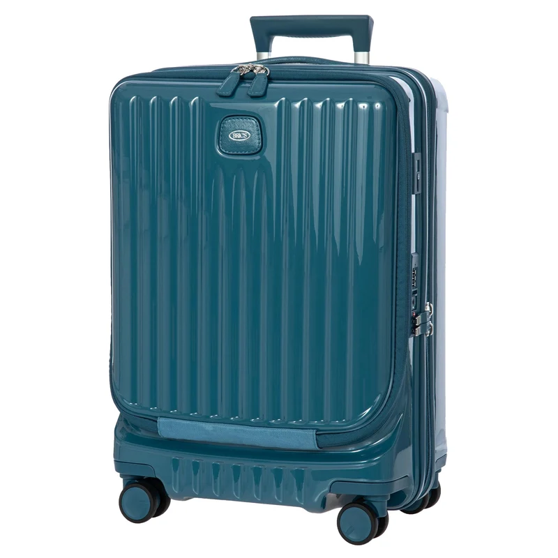 Brics Positano - Trolley de cabina con 4 ruedas 55 cm USB erw. (oktan)