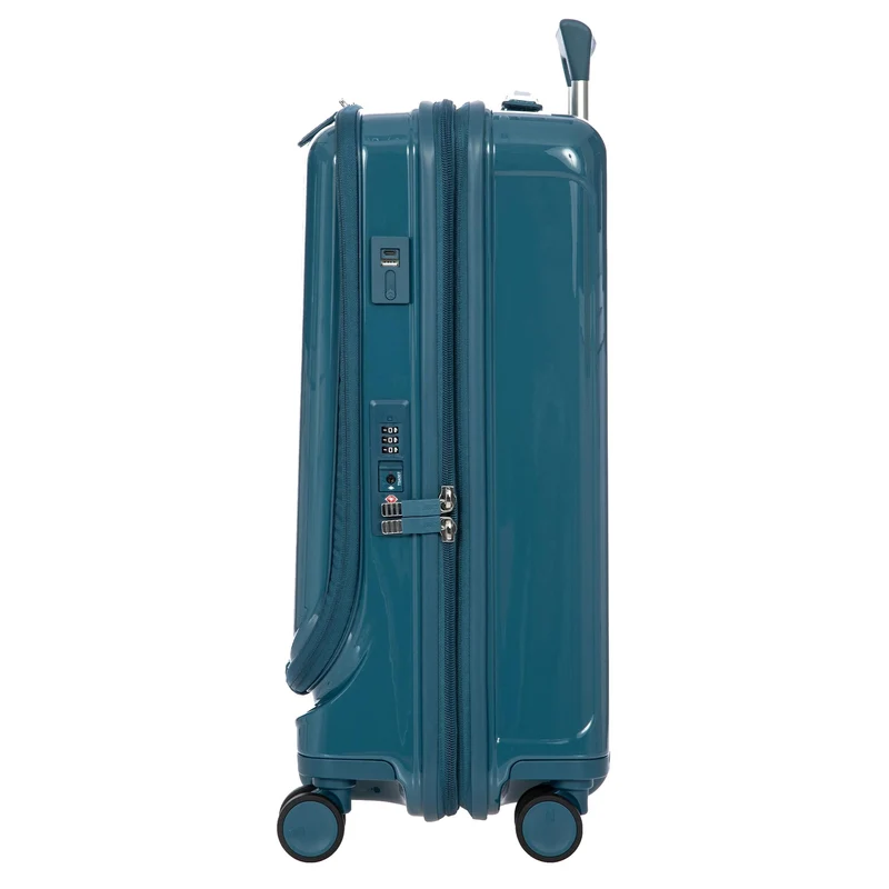 Brics Positano - Trolley de cabina con 4 ruedas 55 cm USB erw. (oktan)