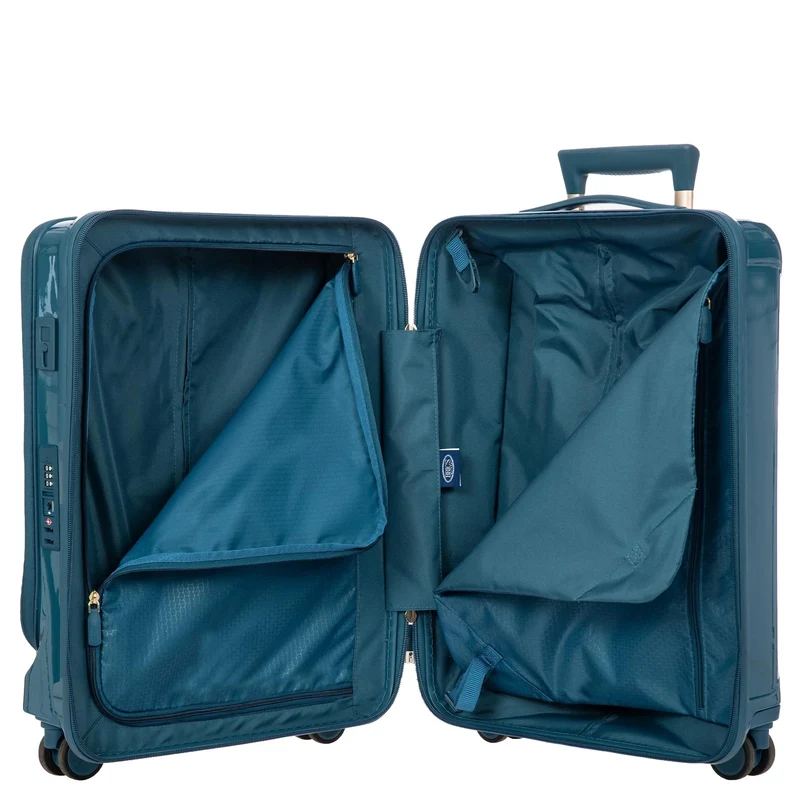 Brics Positano - Trolley de cabina con 4 ruedas 55 cm USB erw. (oktan)