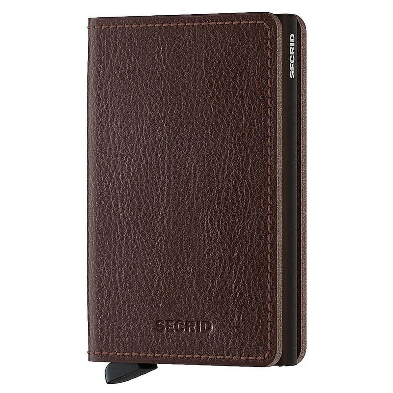 Secrid Vegetable Tanned Slimwallet - Cartera RFID 6.8 cm (espresso brown)