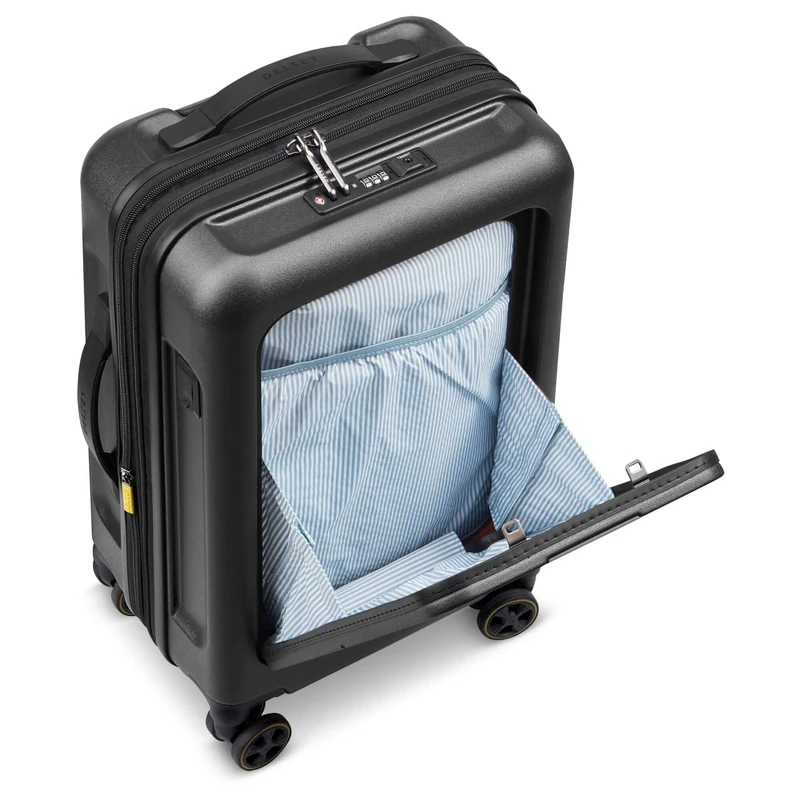 Delsey Paris Turenne 2.0 - Trolley de cabina con 4 ruedas S 56 cm expandible (schwarz)
